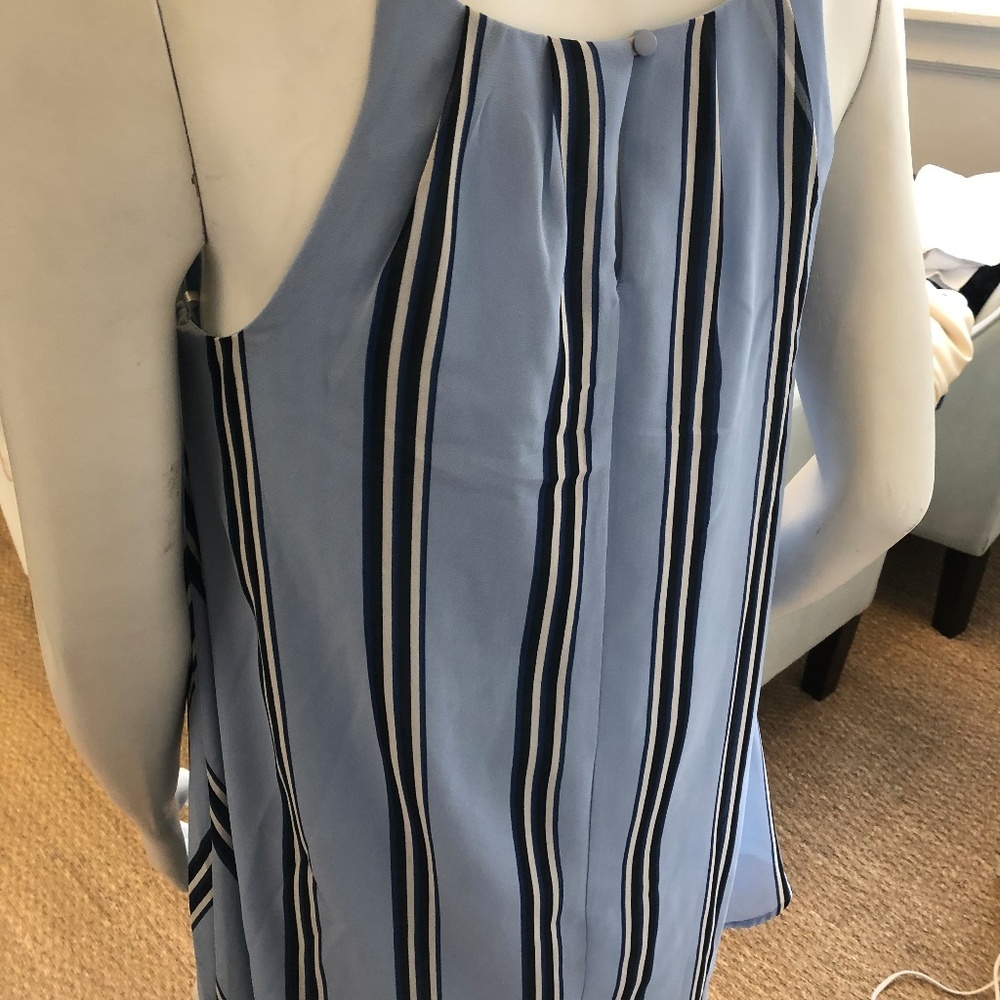 FRANCESCA'S Blue/Navy Striped Dress - Picture 3 of 4